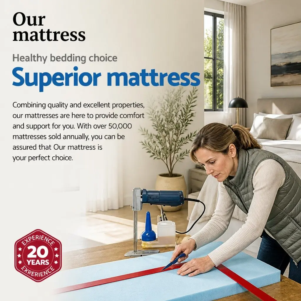Double Mattress 34cm Medium Firm Euro Top Pocket Spring Bamboo Charcoal Fabric