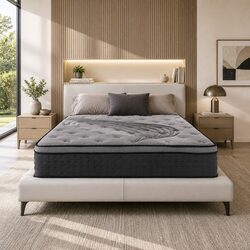 King Size Mattress 34cm Bamboo Charcoal Pocket Spring