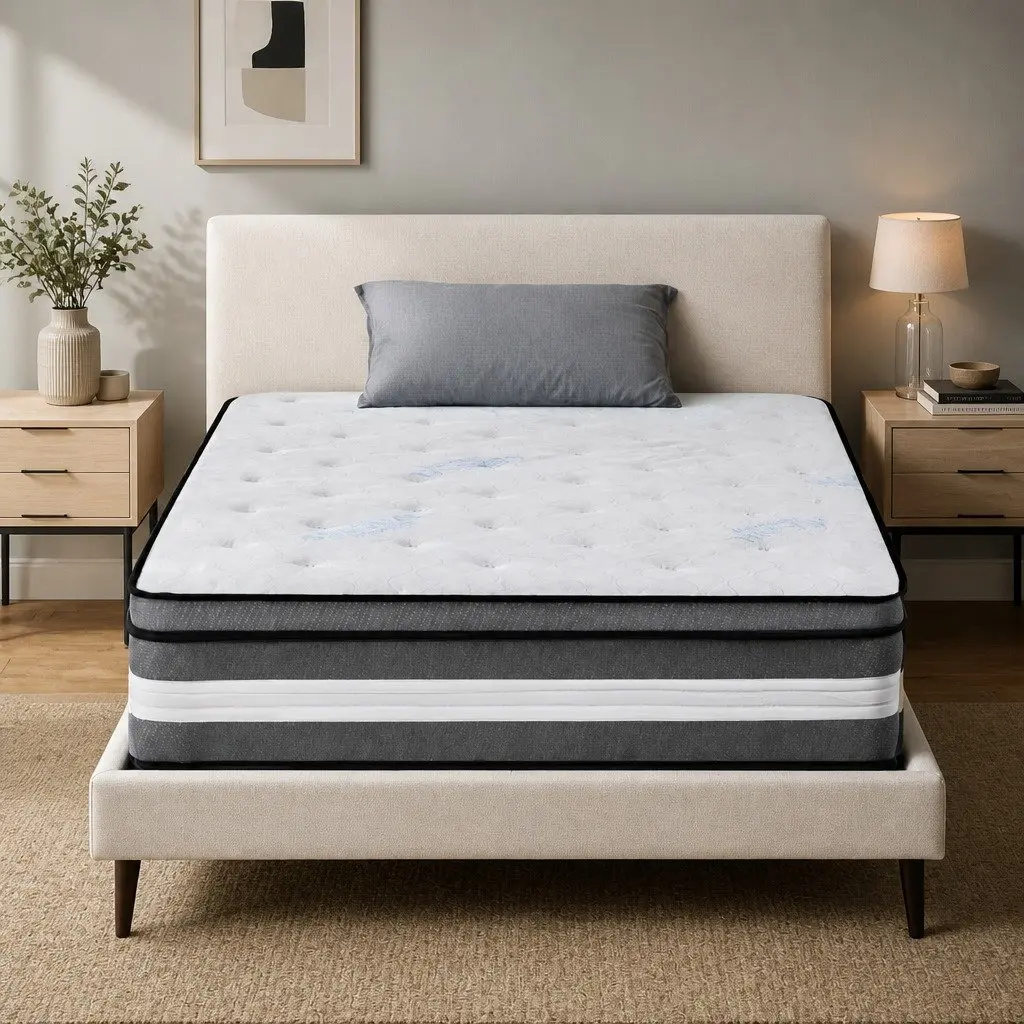 30cm King Single Mattress with Gel Memory Foam Euro Top