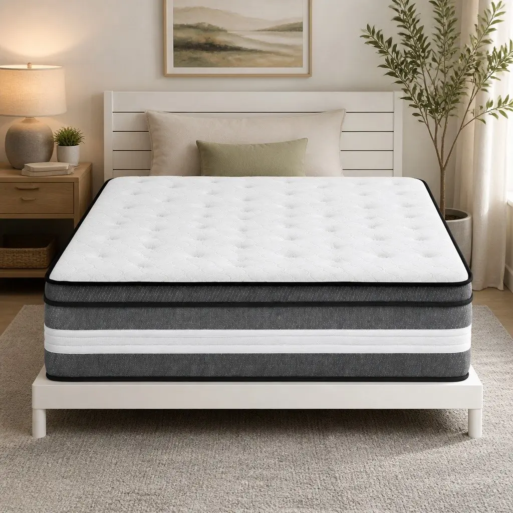 30cm King Single Mattress with Gel Memory Foam Euro Top