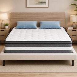 30cm Euro Top Queen Mattress with Gel Foam and Pocket Springs
