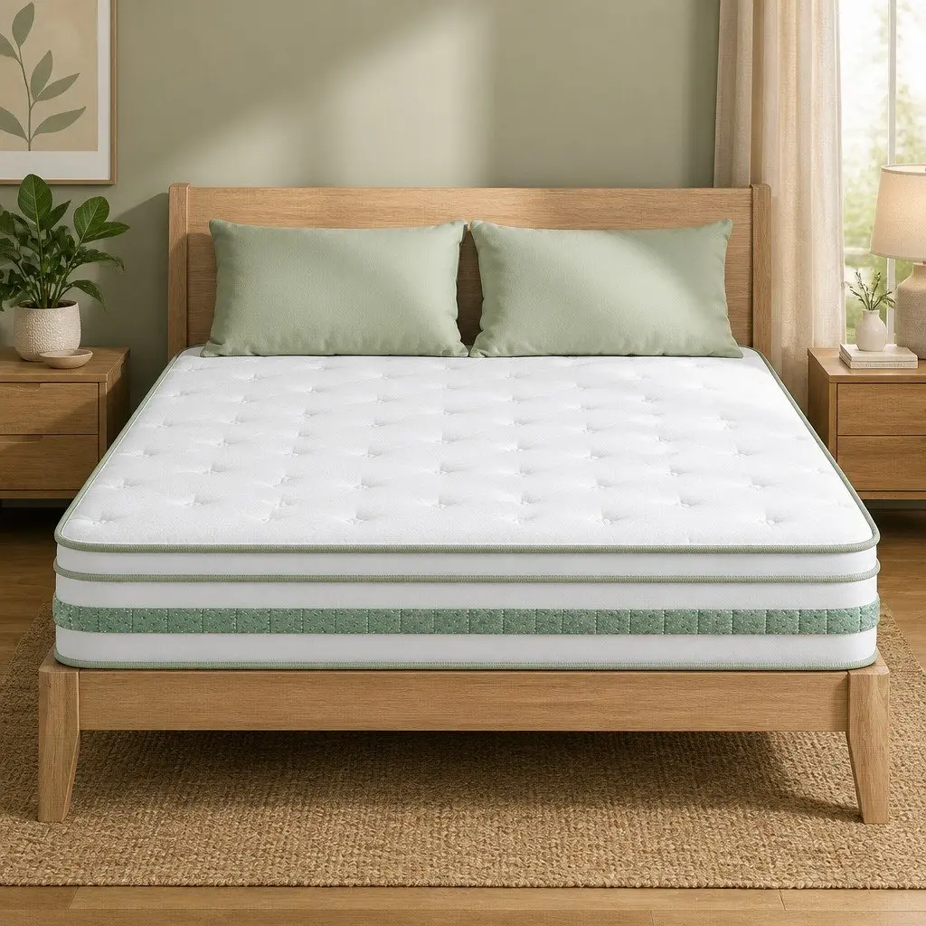 Double Mattress 20cm Foam Pocket Spring Euro Top Medium Firm Support Queen Bed