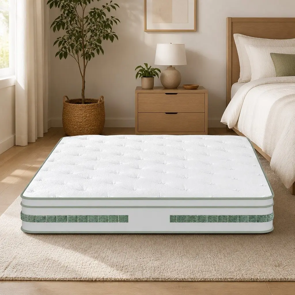Double Mattress 20cm Foam Pocket Spring Euro Top Medium Firm Support Queen Bed