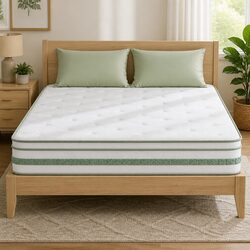 Comfortable Queen Mattress with Bamboo Cover and Euro Top