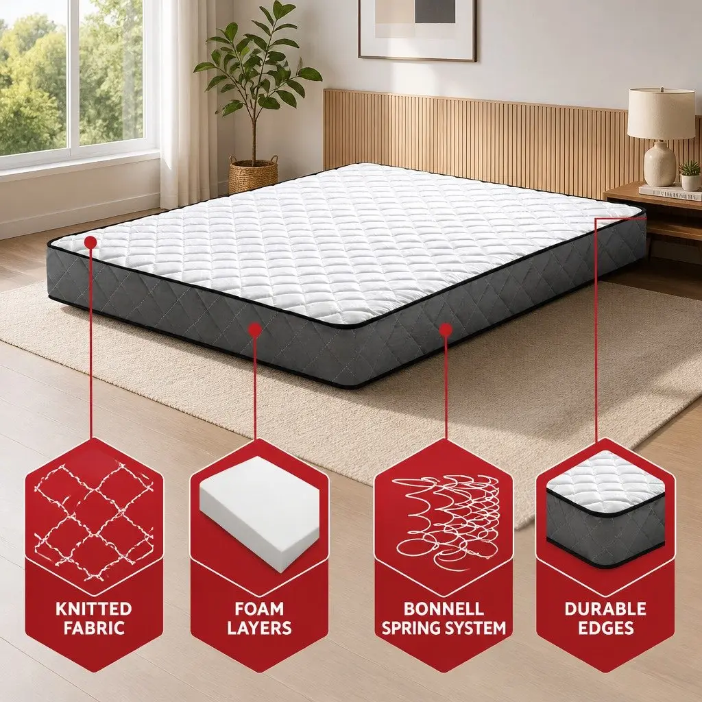 Double Mattress with Bonnell Spring Support