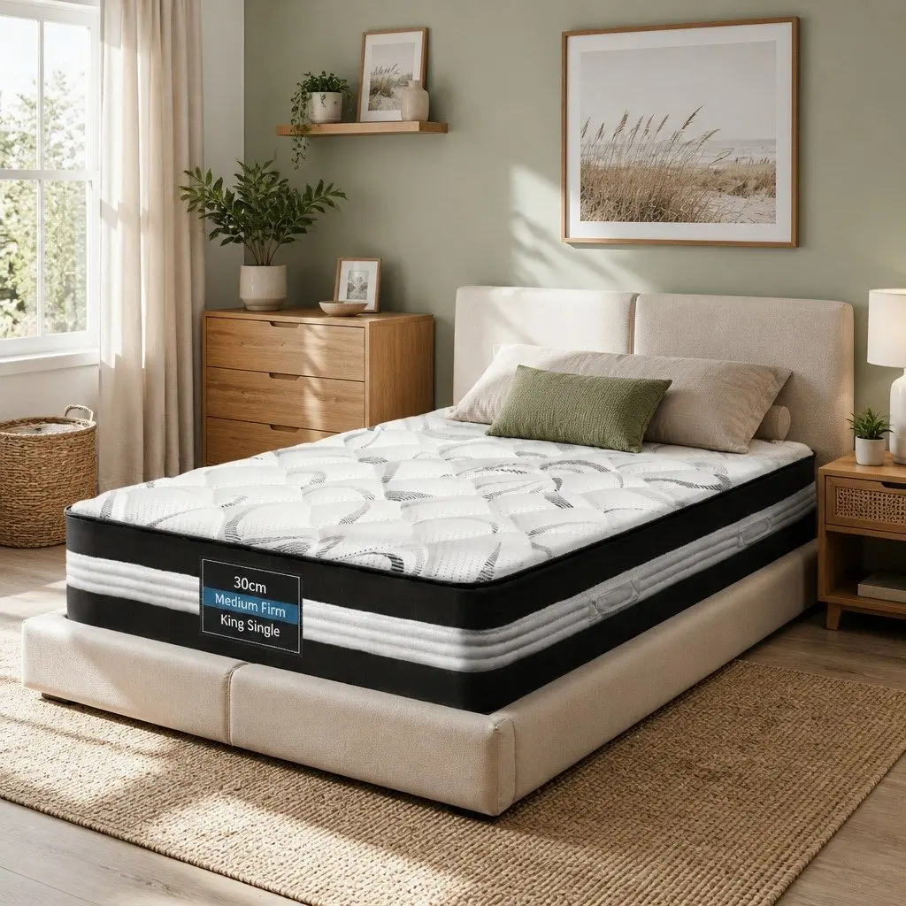 30cm King Single Mattress with Pocket Springs