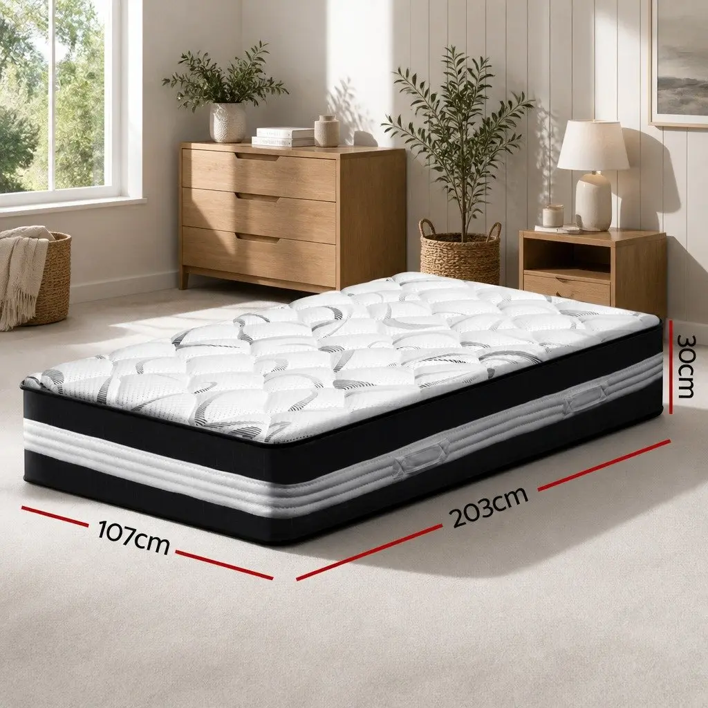 30cm King Single Mattress with Pocket Springs