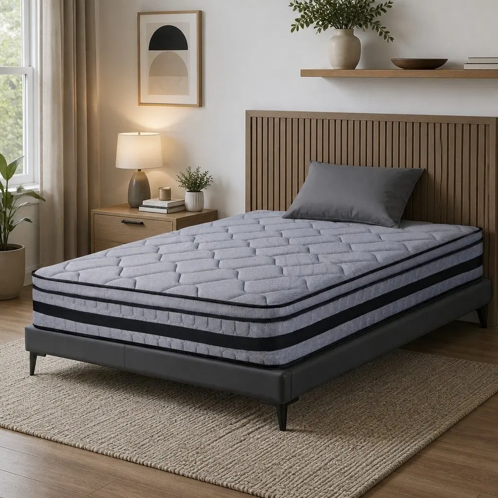 King Single Mattress 34cm Euro Top with Pocket Springs