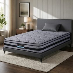 King Single Mattress 34cm Euro Top with Pocket Springs
