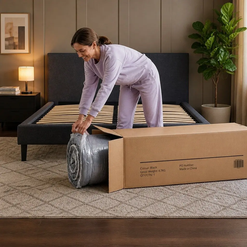 King Single Mattress 34cm Euro Top with Pocket Springs