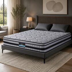 King Size Euro Top Hybrid Mattress 34cm Medium Firm