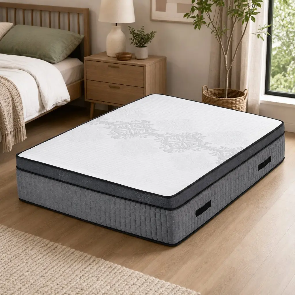 Double Mattress 37cm Adjustable Firmness Cooling Gel Foam