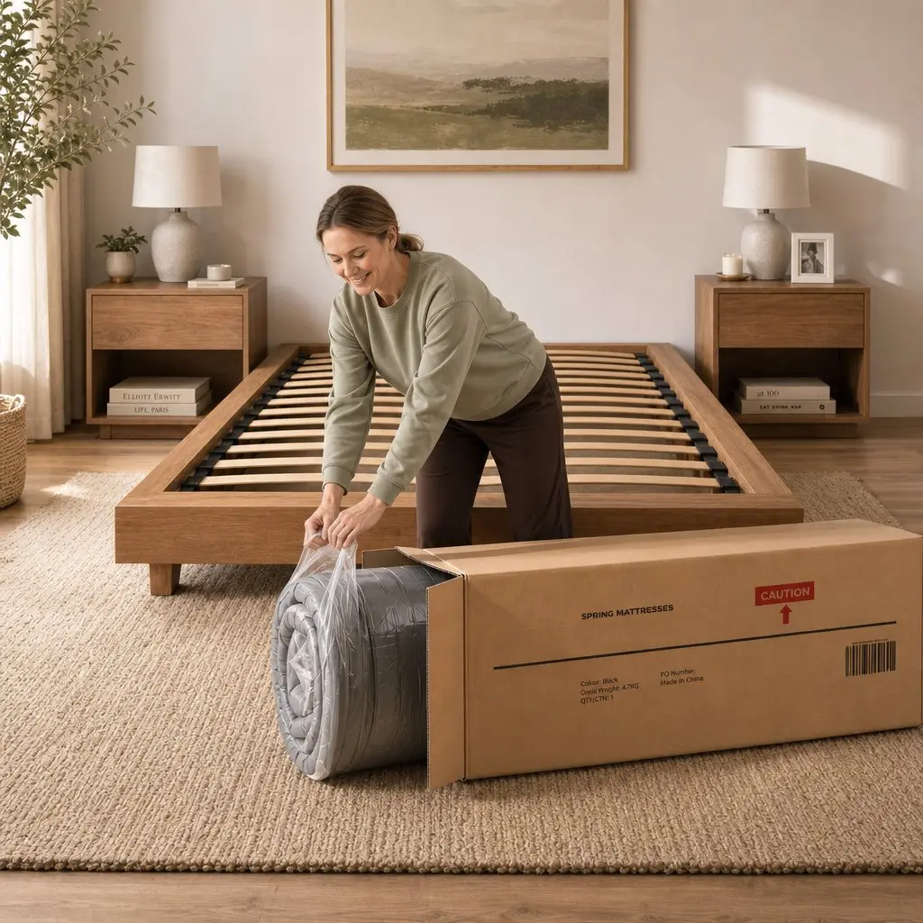 Double Mattress 37cm Adjustable Firmness Cooling Gel Memory Foam