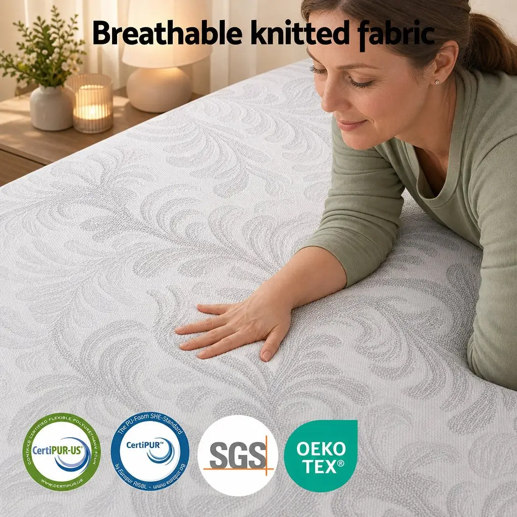 King Size Mattress Dual-Zone Flippable 37cm Cooling Gel Memory Foam