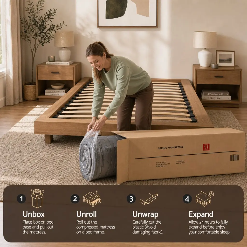 King Size Mattress Dual-Zone Flippable 37cm Cooling Gel Memory Foam