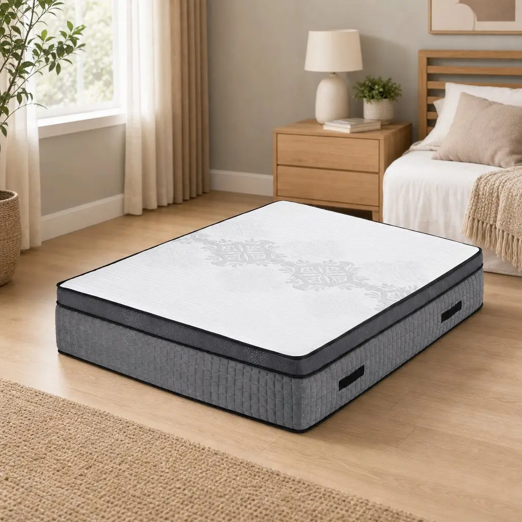 Queen Mattress 37cm 4-in-1 Adjustable Comfort Flippable Foam