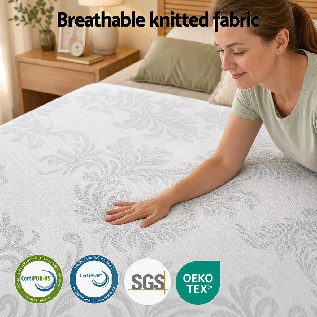Queen Mattress Dual Zone Flippable 37cm Memory Foam