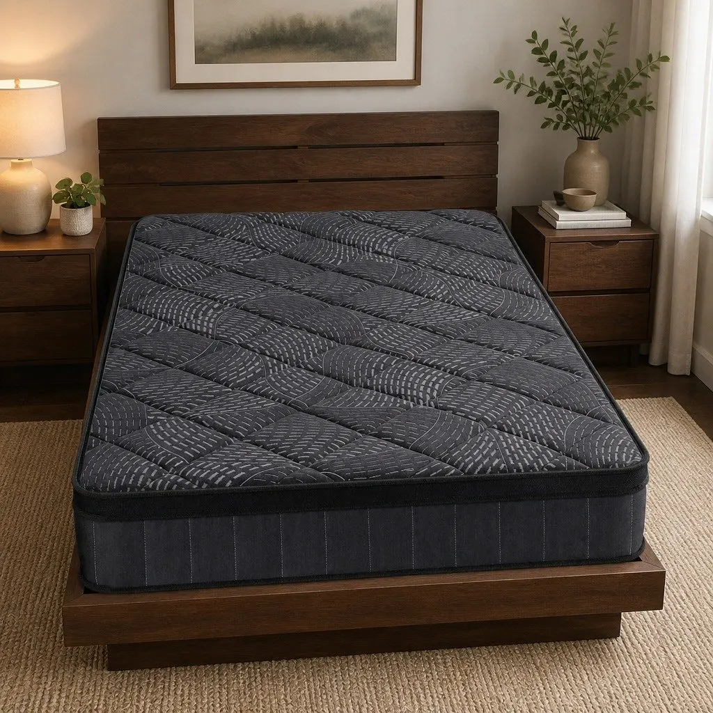 King Single Mattress 25cm Pocket Spring Latex Euro Top Medium Firm Supportive