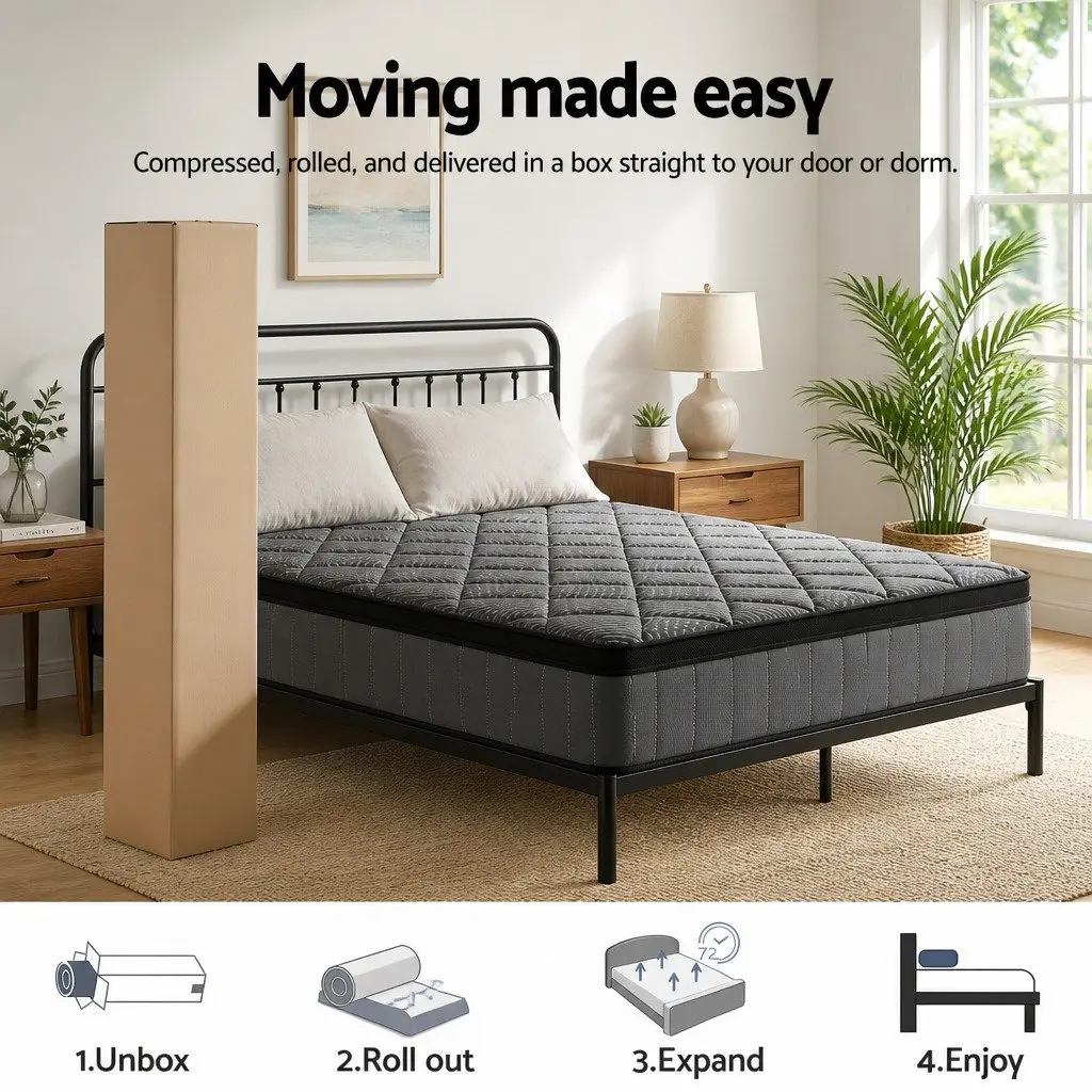 Double Mattress 25cm Pocket Spring Latex Support