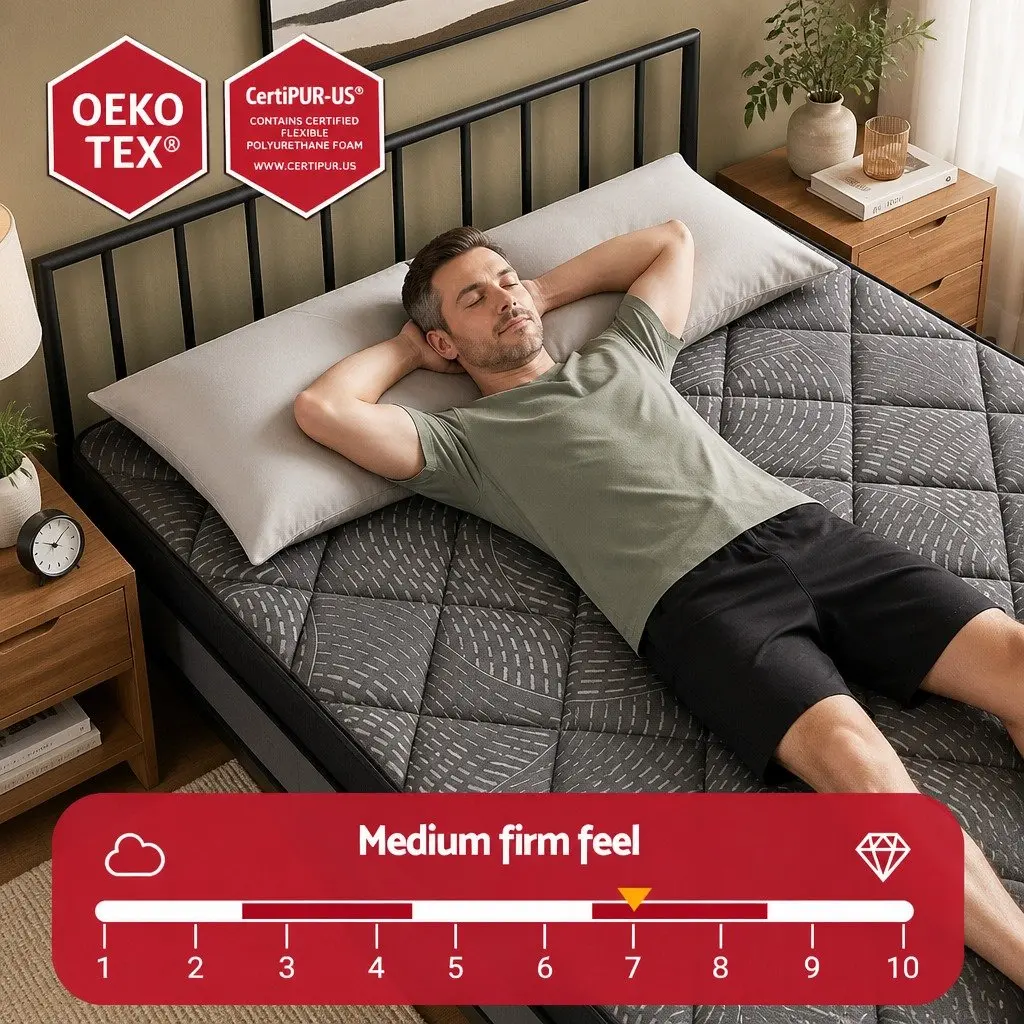 King Size Mattress Euro Top 25cm Pocket Spring Latex Medium Firm Support