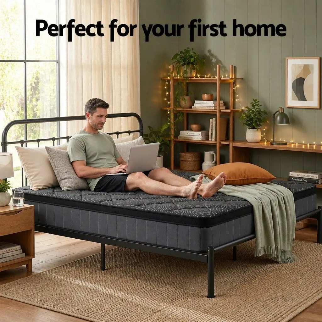King Size Mattress Euro Top 25cm Pocket Spring Latex Medium Firm Support