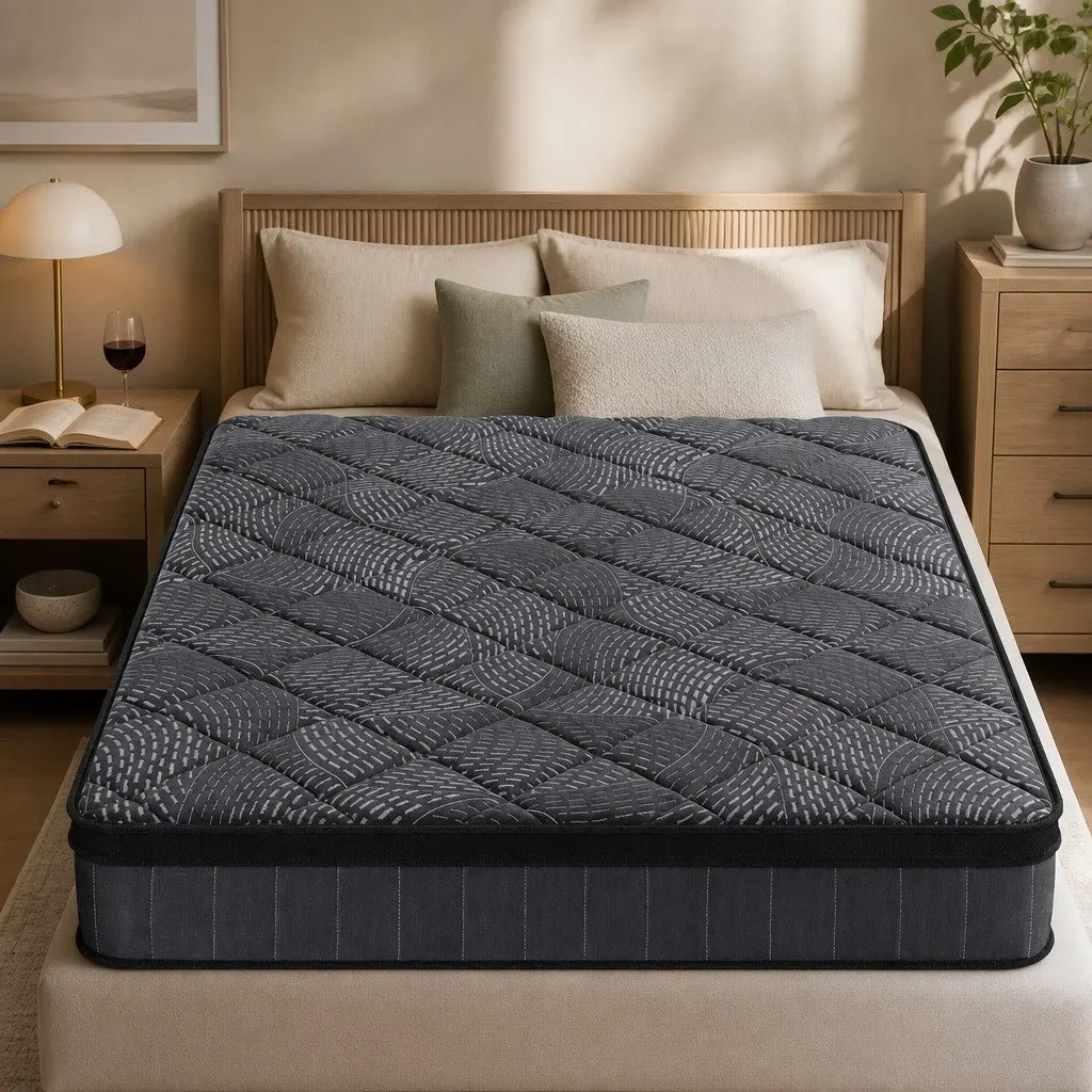 Queen Mattress 25cm Pocket Spring Latex Euro Top Comfort