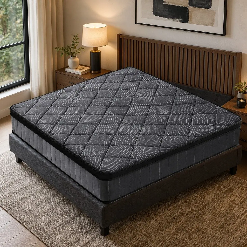 Queen Mattress 25cm Pocket Spring Latex Euro Top Comfort