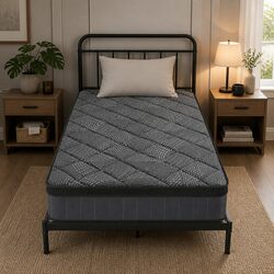 Comfort-Enhancing Single Mattress with Pocket Springs