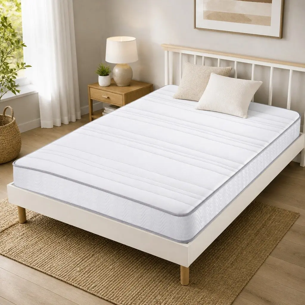 Double Mattress with Egg-Crate Foam Support