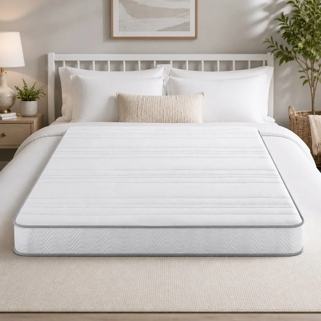 Double Mattress with Egg-Crate Foam Support