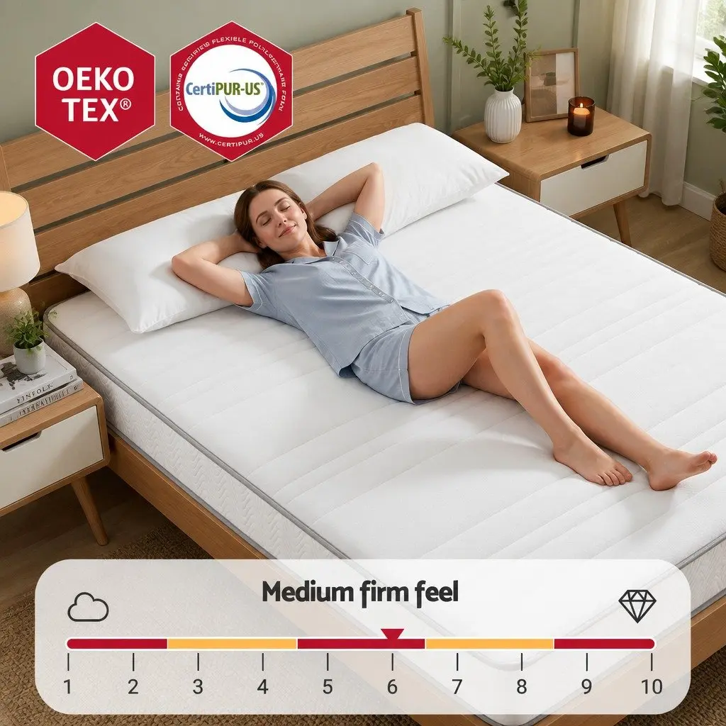 Queen Mattress with Medium-Firm Support