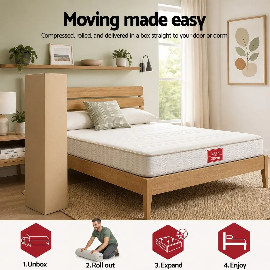 Queen Mattress with Medium-Firm Support
