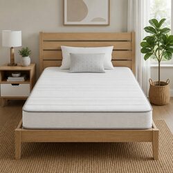 Single Mattress 20cm Medium Firm with Egg-Crate Foam