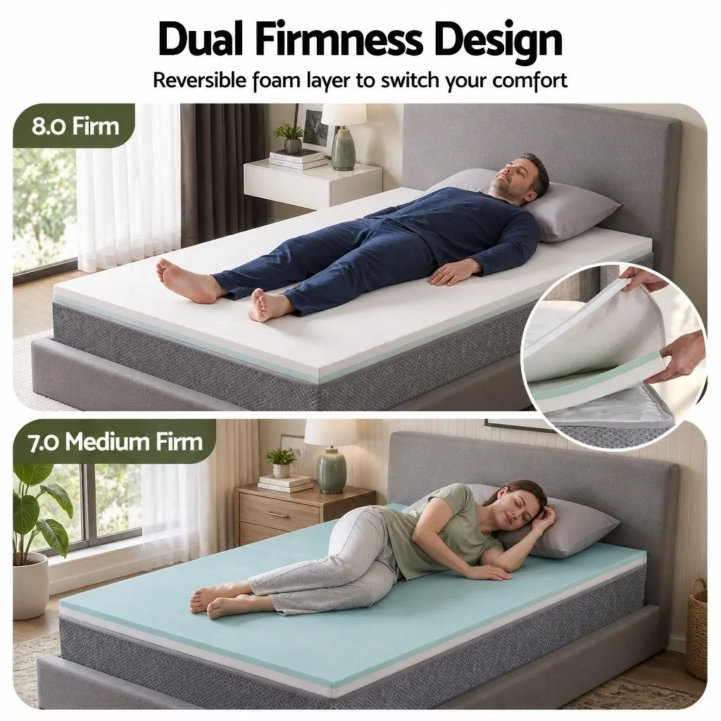 King Single Mattress 23cm Pocket Spring with Reversible Foam