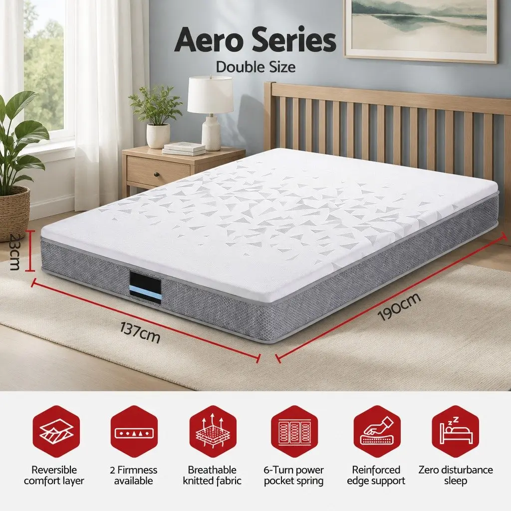 Reversible Foam Double Mattress with Pocket Springs