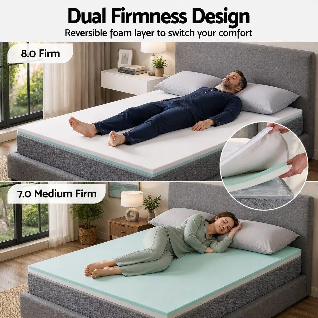 Reversible Foam Double Mattress with Pocket Springs