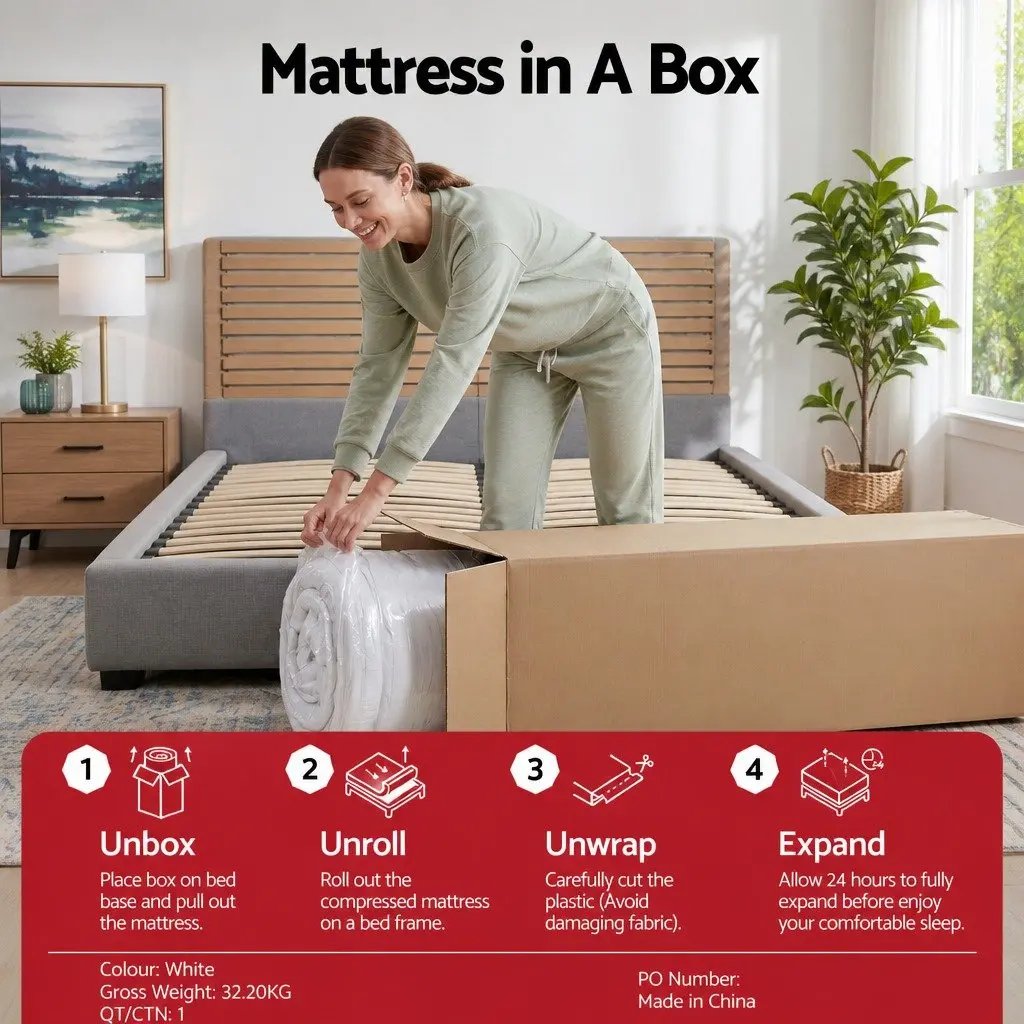 Reversible Foam Double Mattress with Pocket Springs