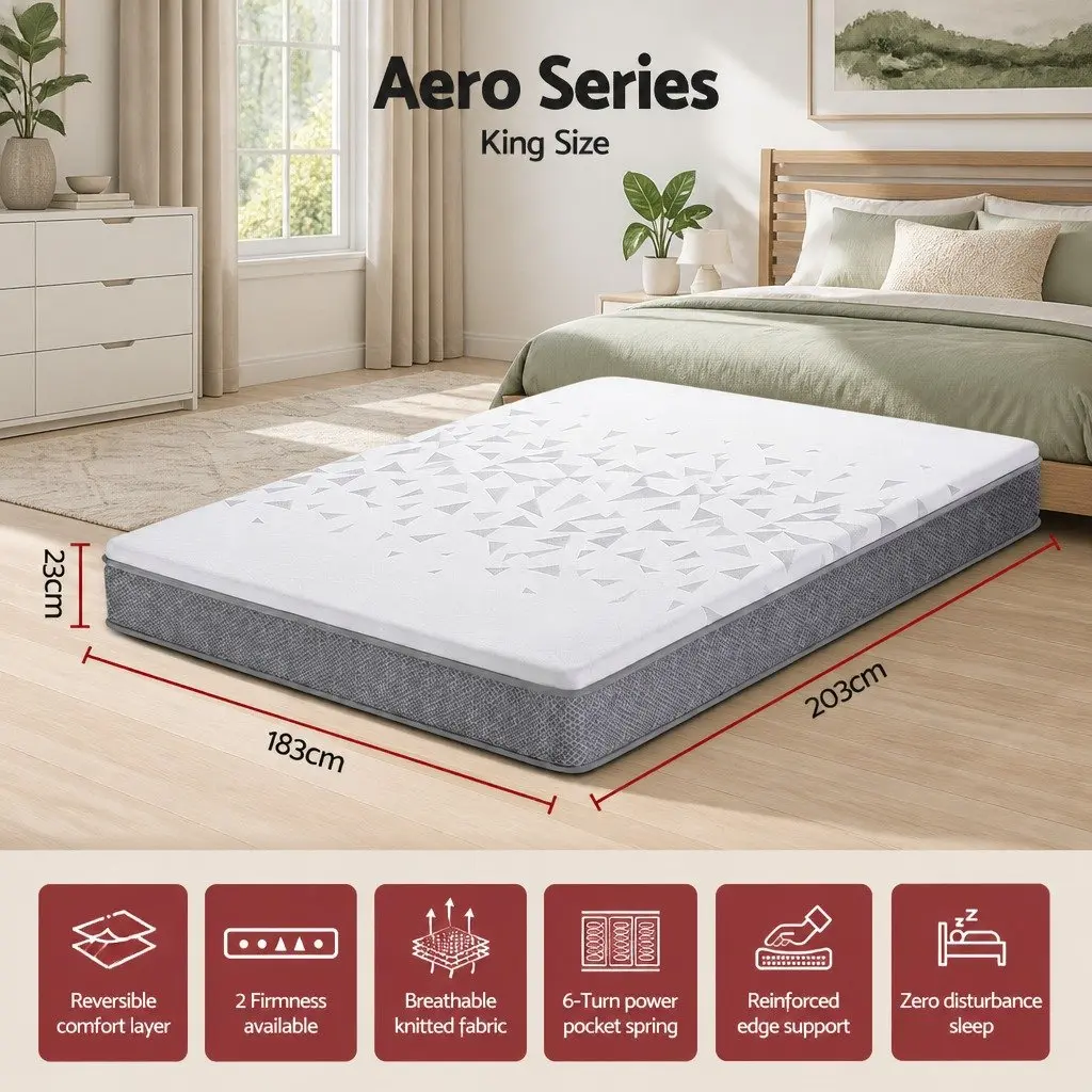 Reversible Foam King Size Mattress with Pocket Springs