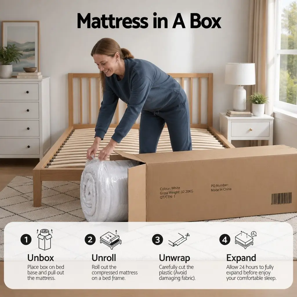 Reversible Foam King Size Mattress with Pocket Springs