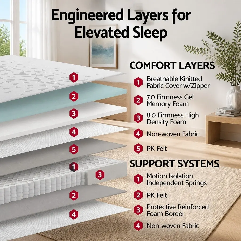 Reversible Foam Single Mattress with Pocket Springs