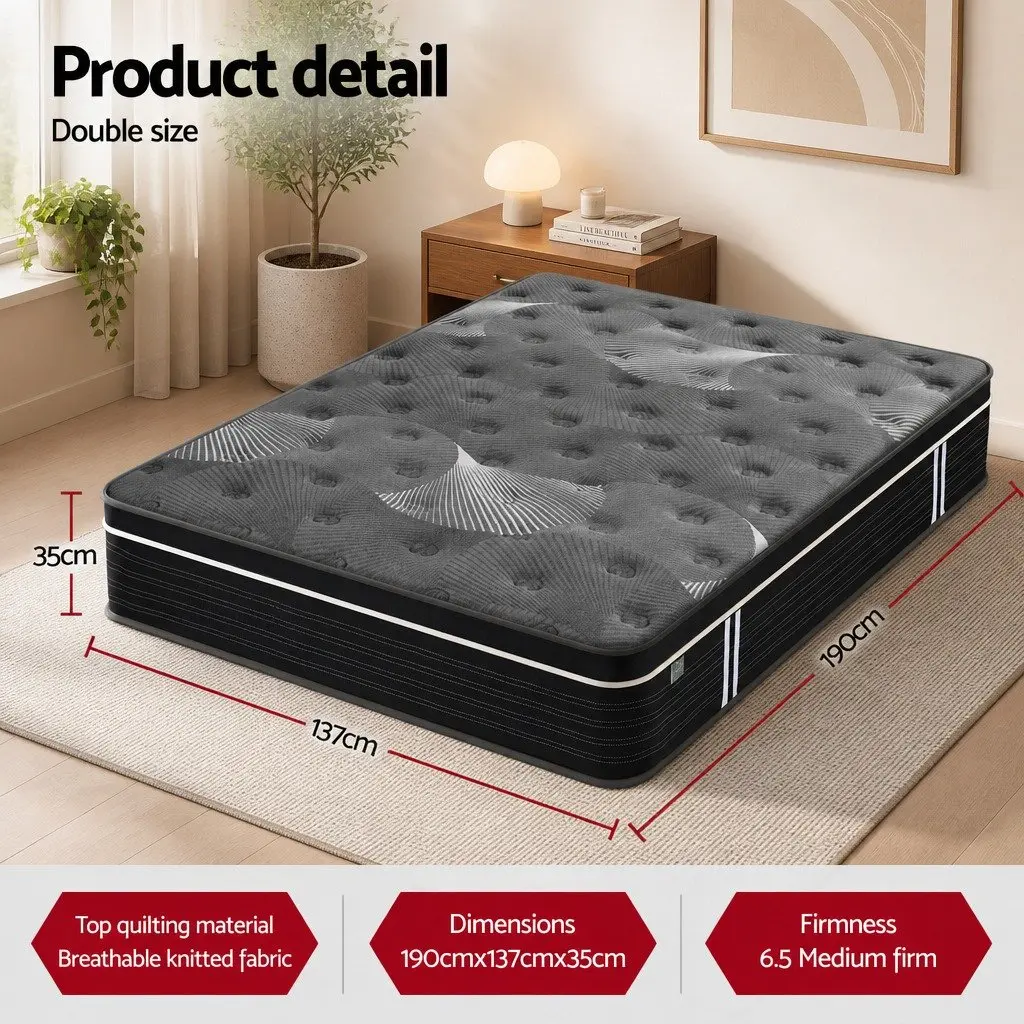 Double Mattress with Graphene Memory Foam
