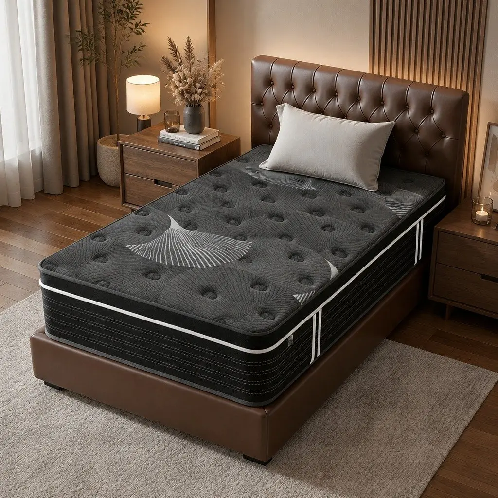Euro Top Single Mattress with Graphene Foam 35cm