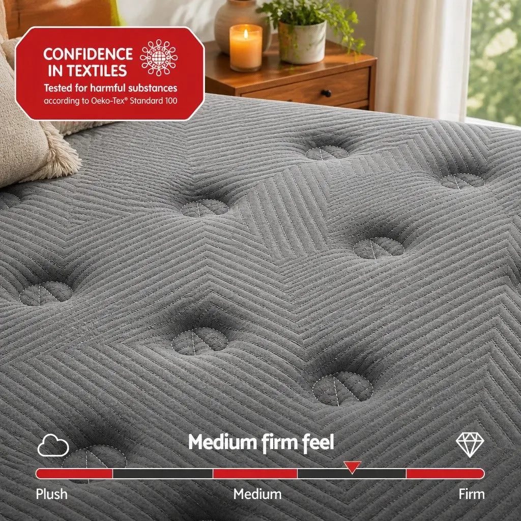 Euro Top Single Mattress with Graphene Foam 35cm