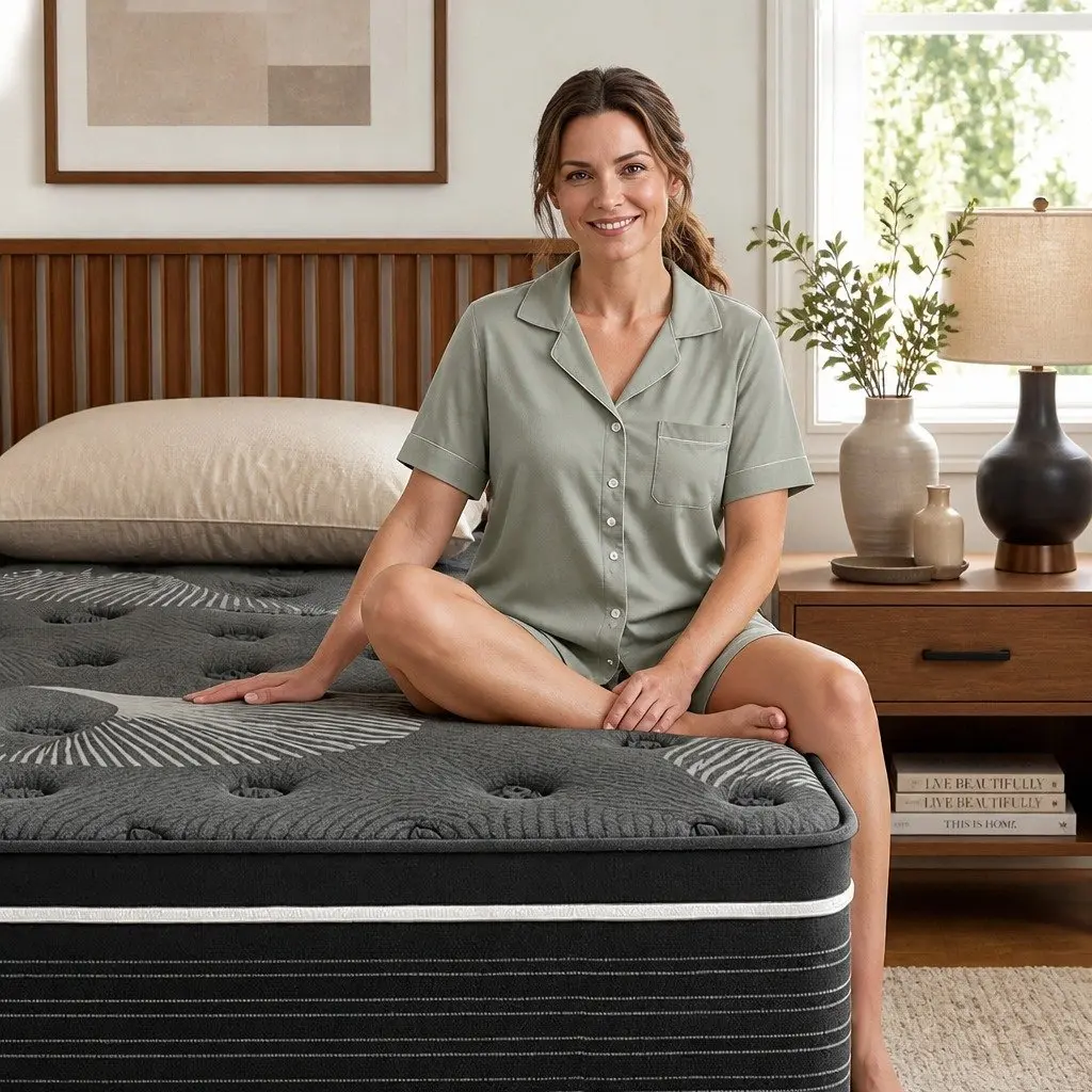 Euro Top Single Mattress with Graphene Foam 35cm