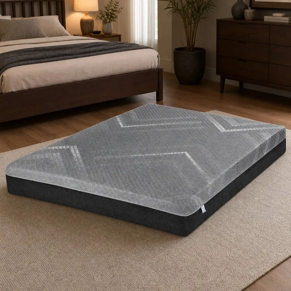 Grey Double Mattress with 26cm Firm Pocket Springs