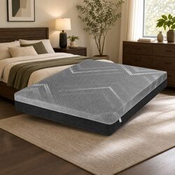 Grey Double Mattress with 26cm Firm Pocket Springs