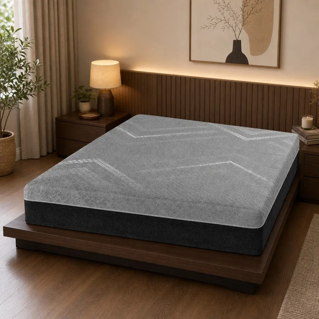 King Size Mattress Firm 26cm Pocket Spring Dark Grey