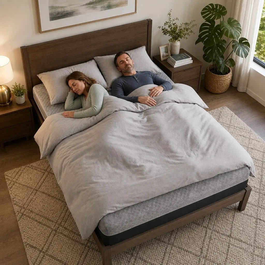 Queen Mattress Firm 26cm Pocket Spring Dual Edge Support Dark Grey Breathable