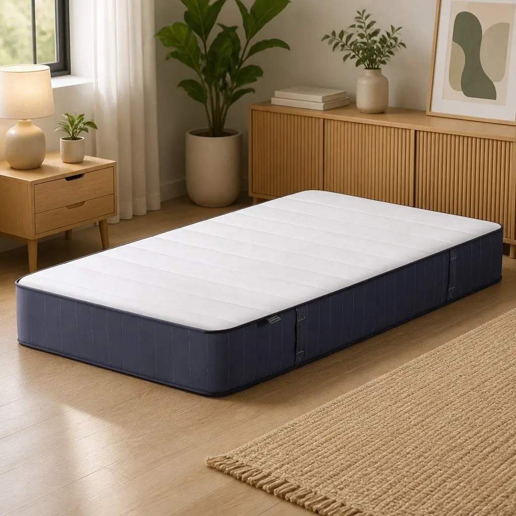 King Single Mattress Breathable Knitted Fabric 20cm Firm Support Pocket Spring