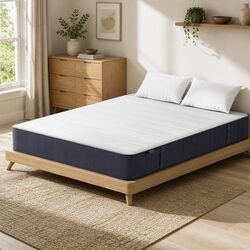 Double Mattress with 20cm Pocket Springs in White and Grey